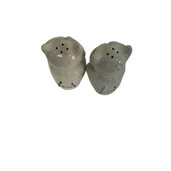 Vintage Shawnee Winking Owl Salt and Pepper Shakers Cork Stoppers 3" - Picture 6 of 6